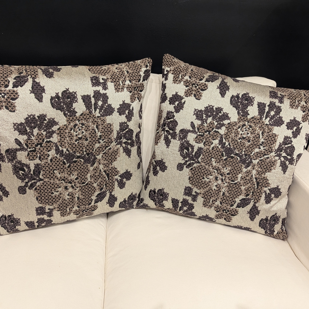 Floral Patterned Throw Pillows - Picture 2 of 3